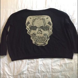 Skull Sweater (metallic thread) XL